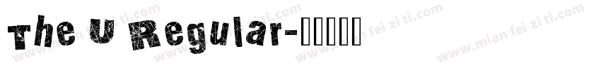 The U Regular字体转换